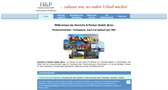 Desktop Screenshot of hp-ferienimmobilien.de